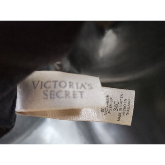 Body by Victoria‎ Secret Push-up Bra Black on Nude Lace 34C - Picture 4 of 5